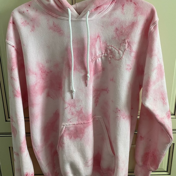 Pink Tie Dye Hoodie - Picture 2 of 3